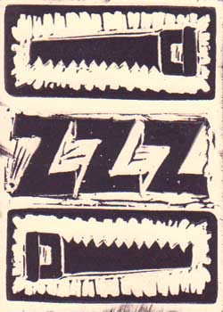 "ZZZ" by Tisha Sandberg, Bagley WI - Monoprint - SOLD